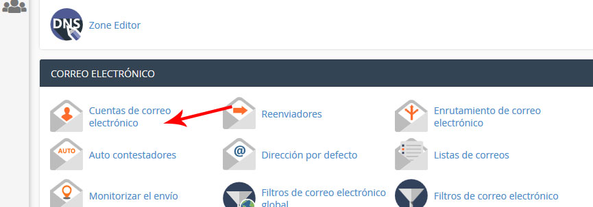 Crear una cuenta de correo