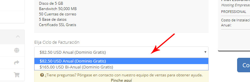 Configuración en tu compra