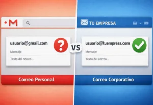 Comparativa correo Gmail vs Correo Corporativo profesional